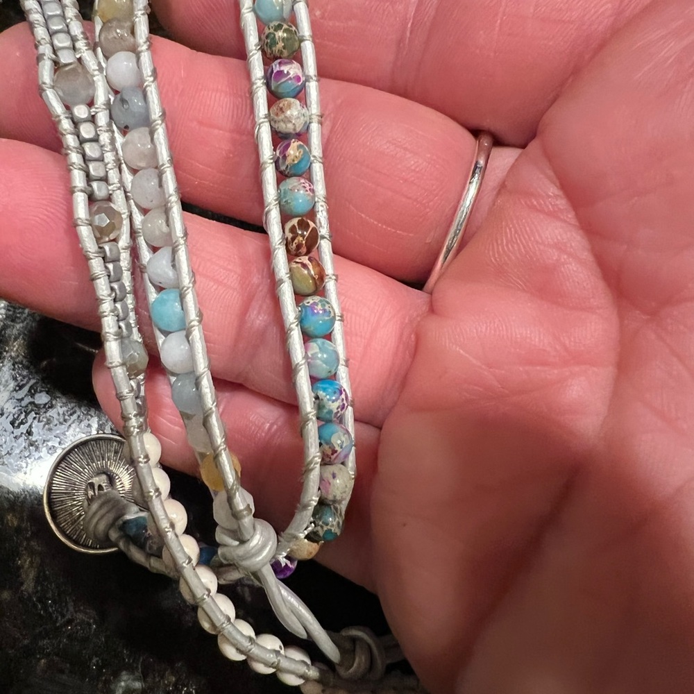 Apple Watch beaded wrap around watchband watch band